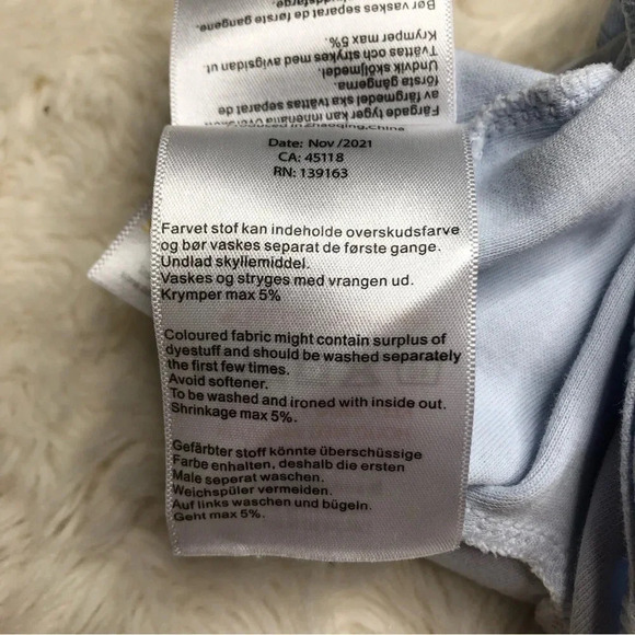 Fixoni Footed Onesie Pajamas Kangaroo / Koloa Snaps Blue Size 1-3 Months - Picture 9 of 16